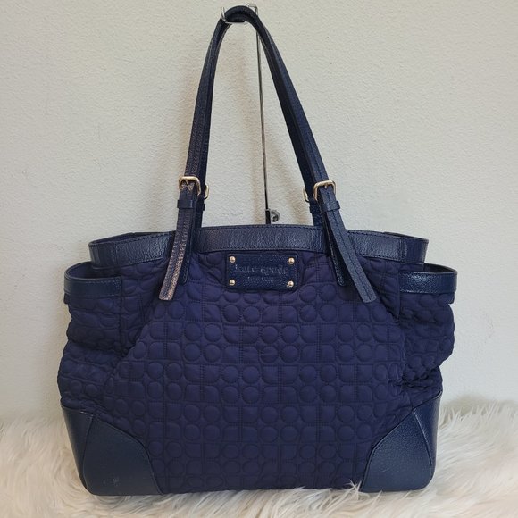 kate spade Bags Kate Spade New York Uptown Navy Blue Quilted Nylon
